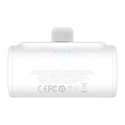 Kup Powerbank Baseus Compact 5000mAh 20W USB-C (biały) - BSU8912 - {ean13} - Sklep Home Screen