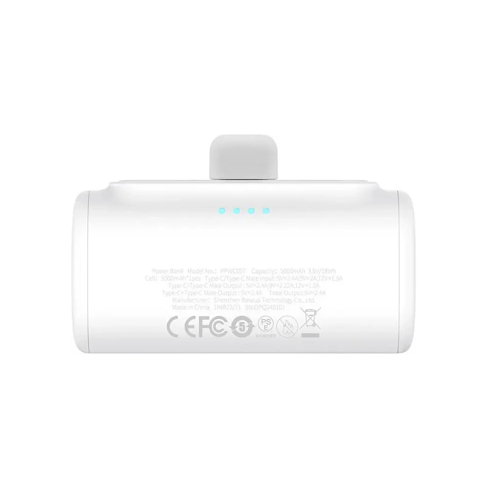 Powerbank Baseus Compact 5000mAh 20W USB-C (biały)
