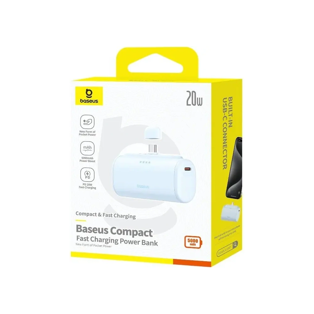 Powerbank Baseus Compact USB-C 5000mAh 20W (niebieski)