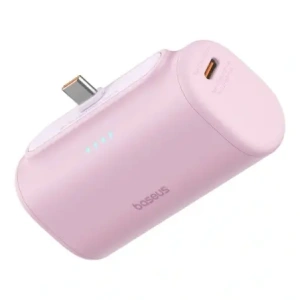 Baseus Compact USB-C 5000mAh 20W Powerbank (rózsaszín)