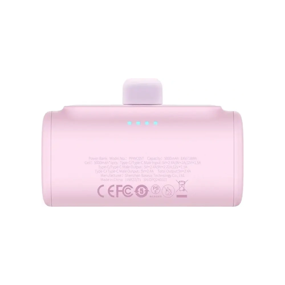Powerbank Baseus Compact USB-C 5000mAh 20W (różowy)
