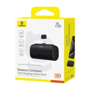 Buy Powerbank OS-Baseus Compact IP 5000mAh 20W (black) - BSU8915 - {ean13} - Home Screen Store Europe