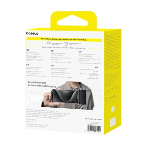 Kup Powerbank OS-Baseus Compact IP 5000mAh 20W (fekete) - BSU8915 - {ean13} - Sklep Home Screen