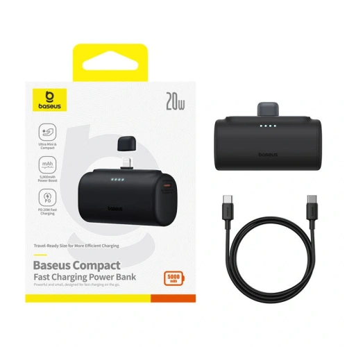 Kup Powerbank OS-Baseus Compact IP 5000mAh 20W (fekete) - BSU8915 - {ean13} - Sklep Home Screen