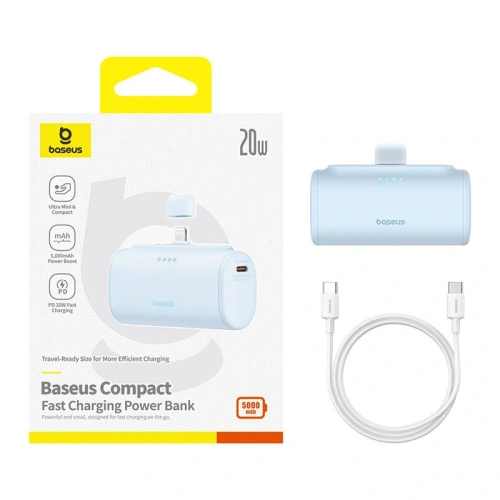 Kup Powerbank OS-Baseus Compact IP 5000mAh 20W (modrý) - BSU8916 - {ean13} - Sklep Home Screen