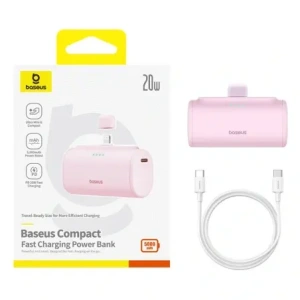 Buy Powerbank OS-Baseus Compact IP 5000mAh 20W (pink) - BSU8917 - {ean13} - Home Screen Store Europe