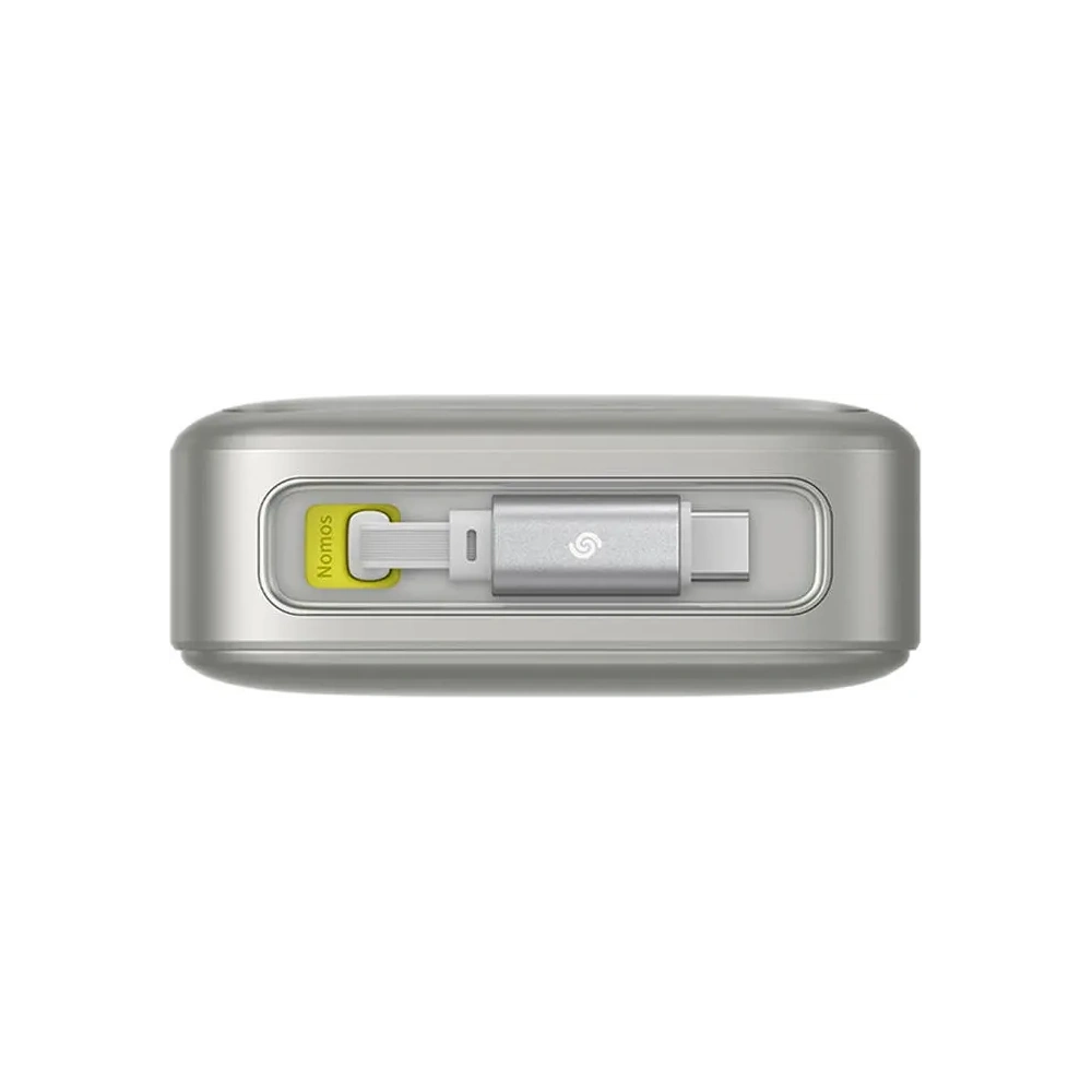 Powerbank Baseus OS Free2Pull 20000mAh 65W + wbudowany kabel USB-C (szary)