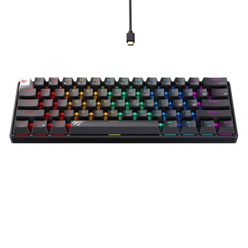Buy HAVIT KB903L wired mechanical / gaming RGB keyboard (black) - HVT307 - {ean13} - Home Screen Store Europe