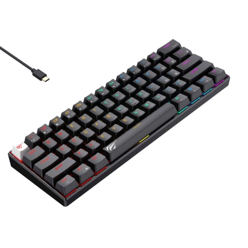 Buy HAVIT KB903L wired mechanical / gaming RGB keyboard (black) - HVT307 - {ean13} - Home Screen Store Europe