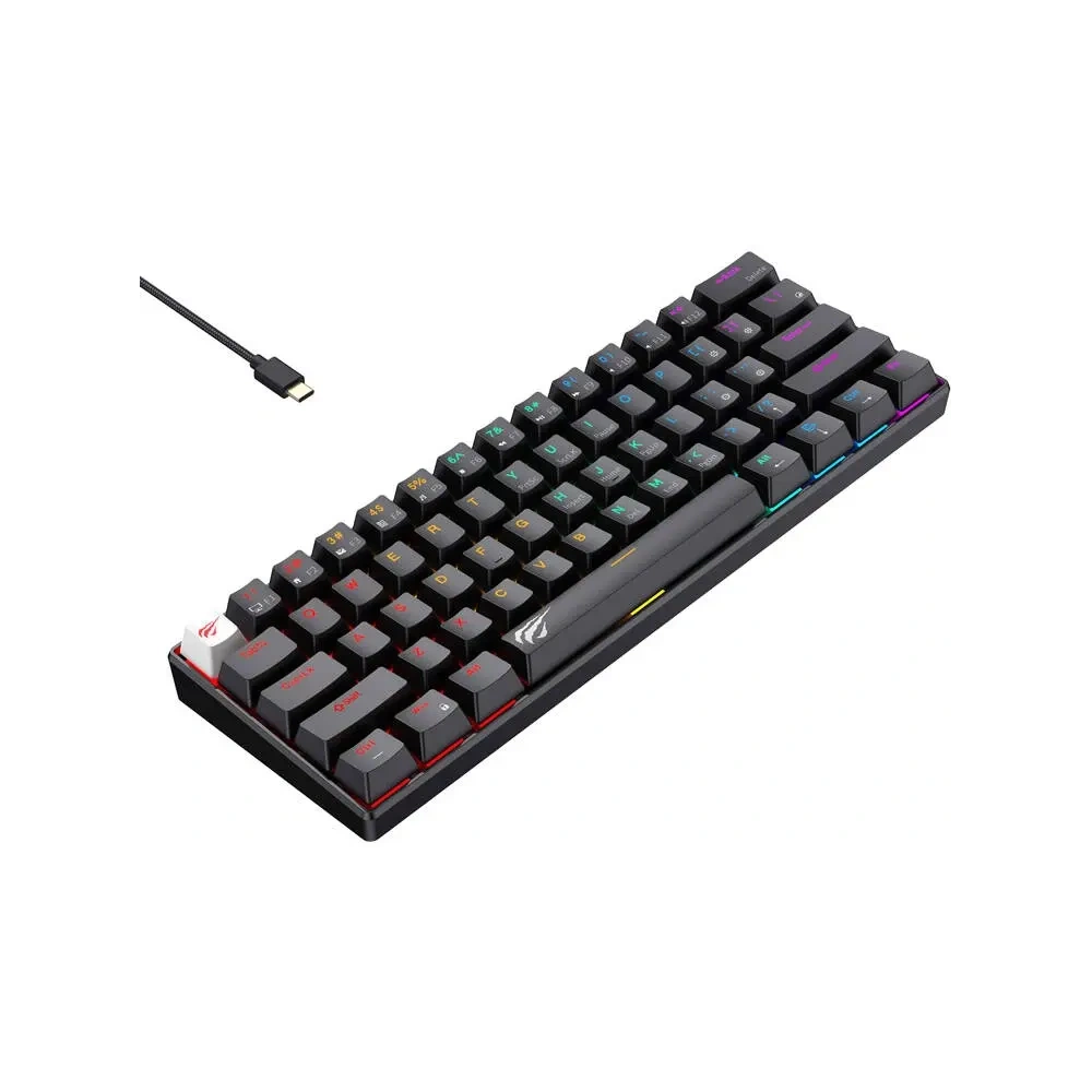 Przewodowa klawiatura mechaniczna / gamingowa RGB HAVIT KB903L (czarna)