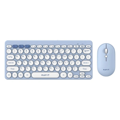 Buy HAVIT KB279GCM wireless 2-in-1 gaming set keyboard + mouse (blue) - HVT311 - {ean13} - Home Screen Store Europe