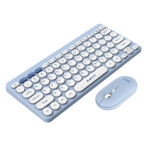 Buy HAVIT KB279GCM wireless 2-in-1 gaming set keyboard + mouse (blue) - HVT311 - {ean13} - Home Screen Store Europe