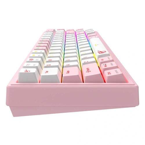 Kup Klawiatura mechaniczna gamingowa HAVIT KB874L RGB (różowo-biała) - HVT321 - {ean13} - Sklep Home Screen