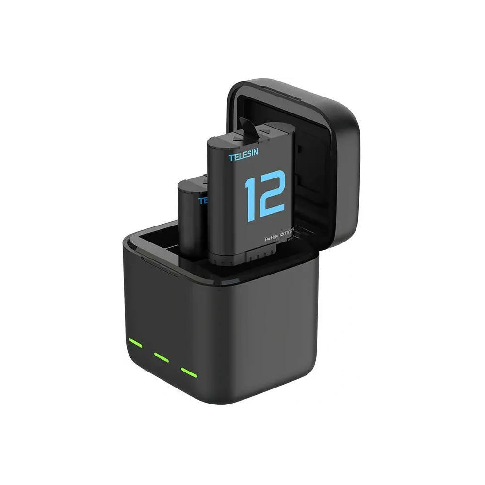 Ładowarka z dwoma akumulatorami TELESIN do GoPro Hero 12/11/10/9