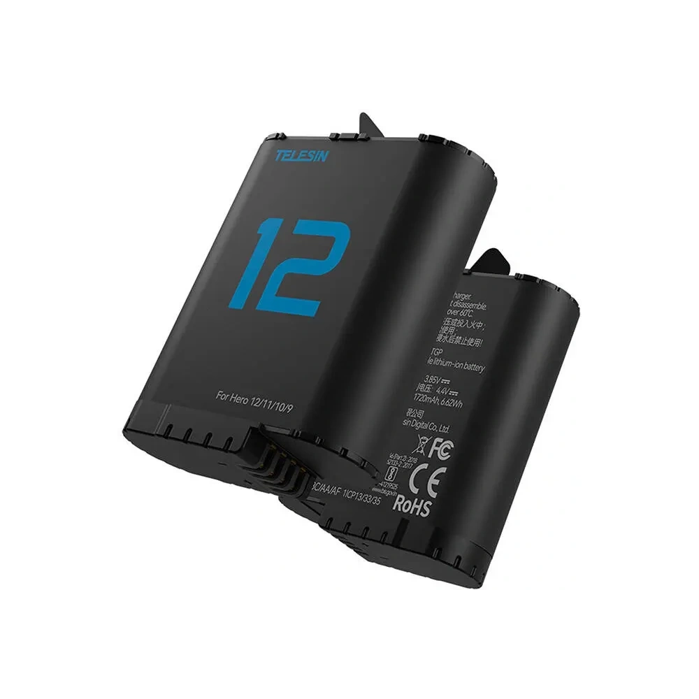 Ładowarka z dwoma akumulatorami TELESIN do GoPro Hero 12/11/10/9