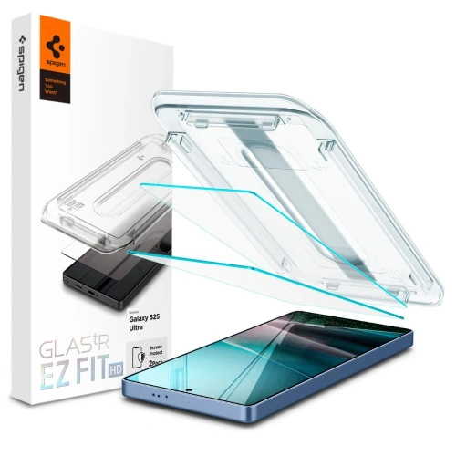 Kup Szkło hartowane Spigen GLAS.tR ez Fit HD Samsung Galaxy S25 Ultra Clear [2 PACK] - SPN16602 - {ean13} - Sklep Home Screen