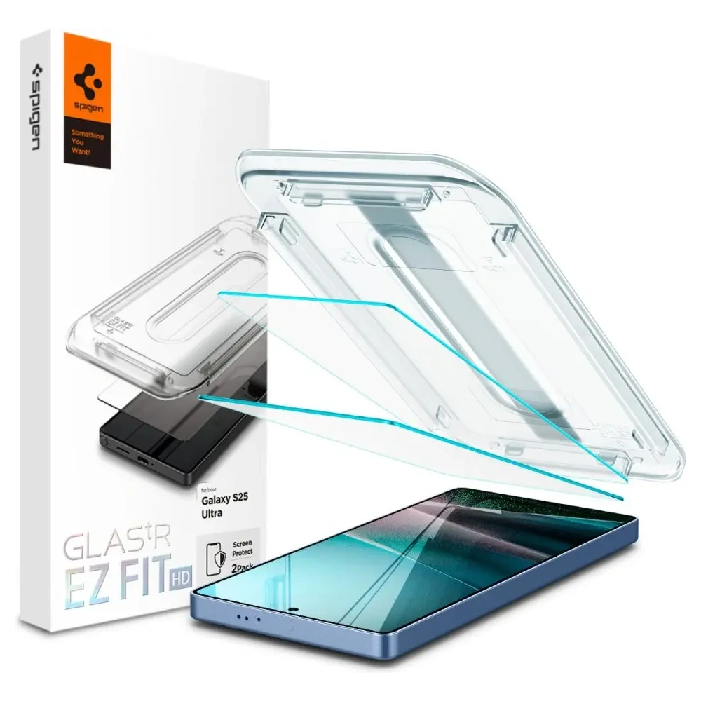 Szkło hartowane Spigen GLAS.tR ez Fit HD Samsung Galaxy S25 Ultra Clear [2 PACK]