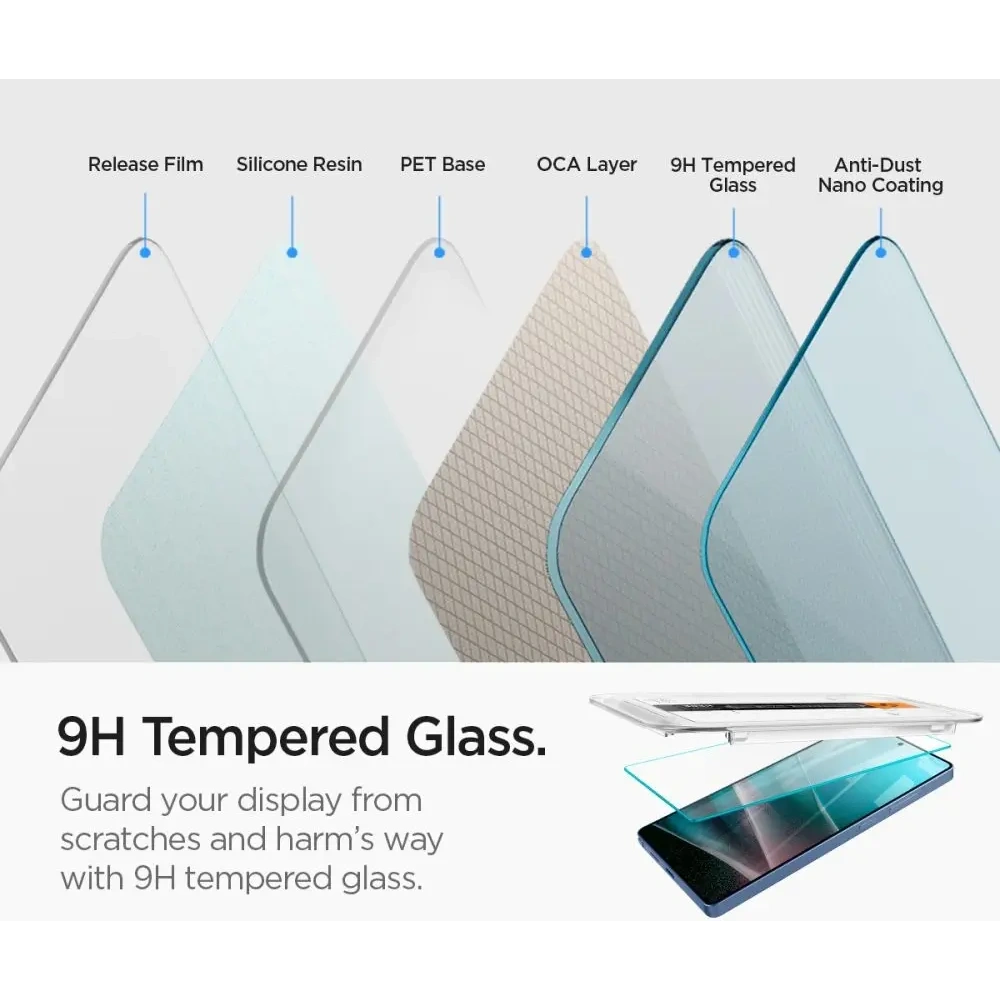 Szkło hartowane Spigen GLAS.tR ez Fit HD Samsung Galaxy S25 Ultra Clear [2 PACK]