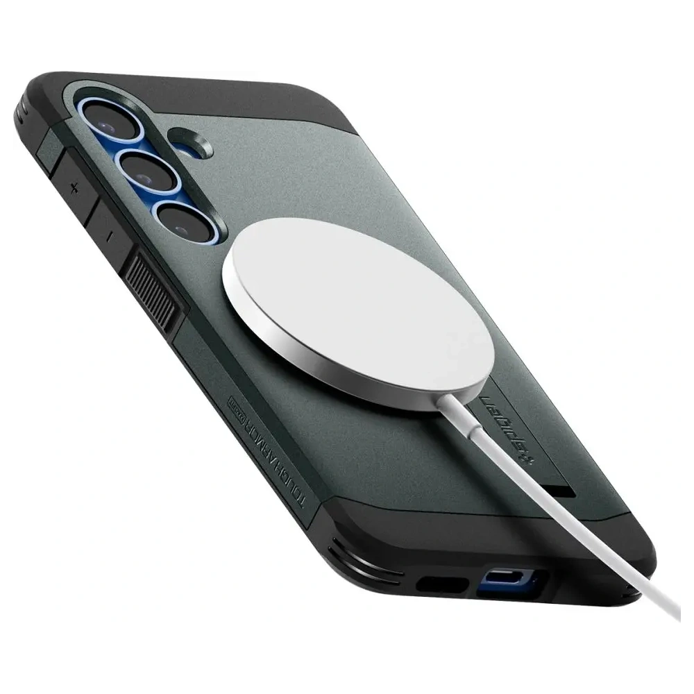 Etui Spigen Tough Armor MagSafe Samsung Galaxy S25+ Plus Abyss Green