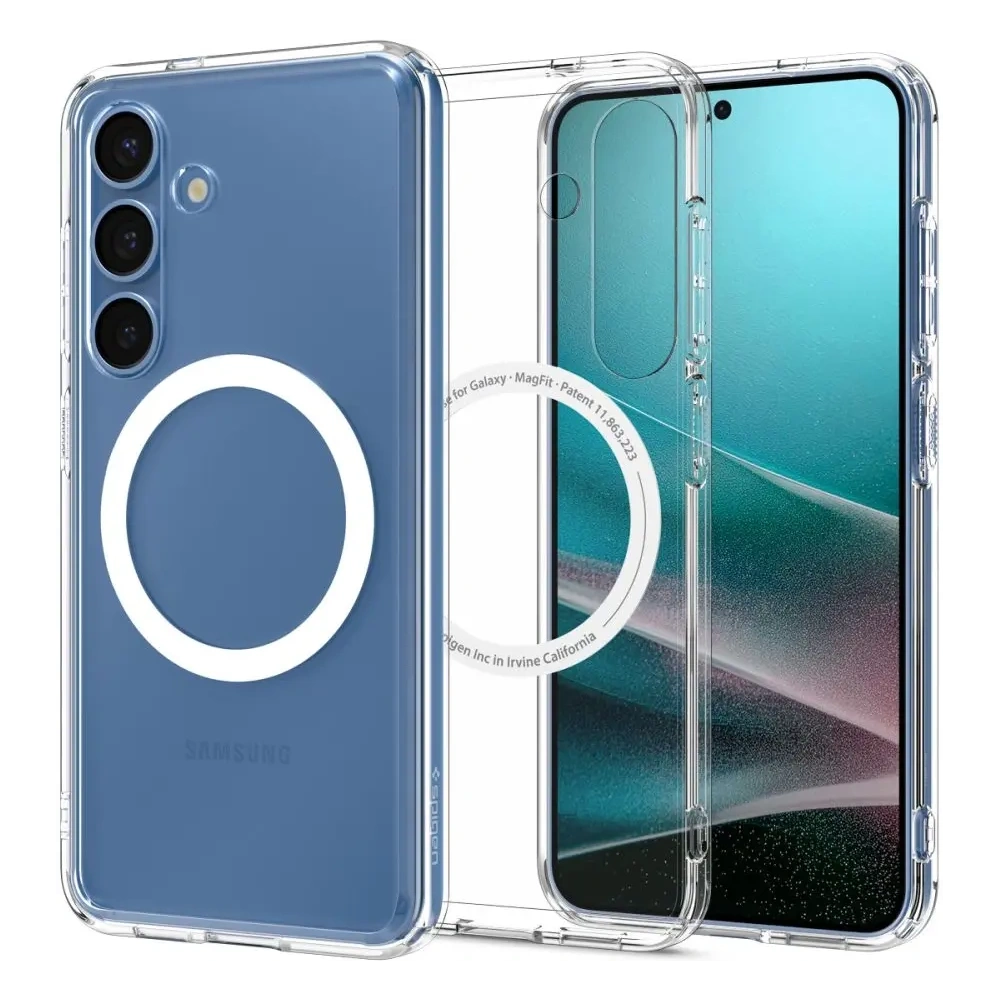 Etui Spigen Ultra Hybrid Mag MagSafe Samsung Galaxy S25+ Plus Clear/white