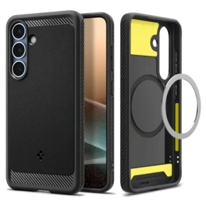 Kup Etui Spigen Rugged Armor Mag MagSafe Samsung Galaxy S25 Matte Black - SPN16614 - {ean13} - Sklep Home Screen
