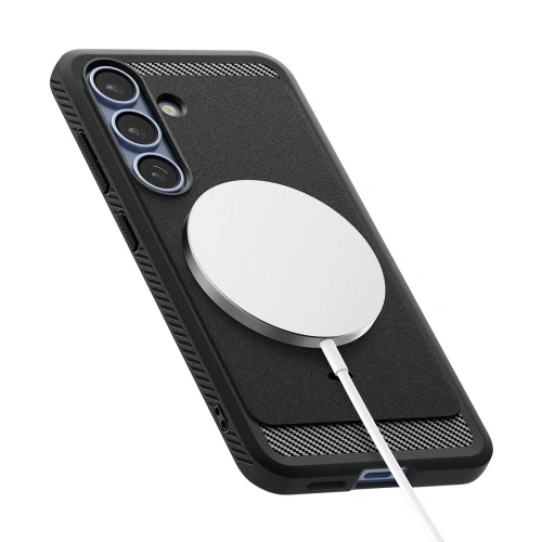 Kup Etui Spigen Rugged Armor Mag MagSafe Samsung Galaxy S25 Matná Černá - SPN16614 - {ean13} - Sklep Home Screen