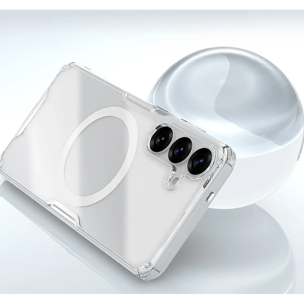 Etui Nillkin Nature TPU Pro Magnetic Case MagSafe Samsung Galaxy S25+ Plus białe