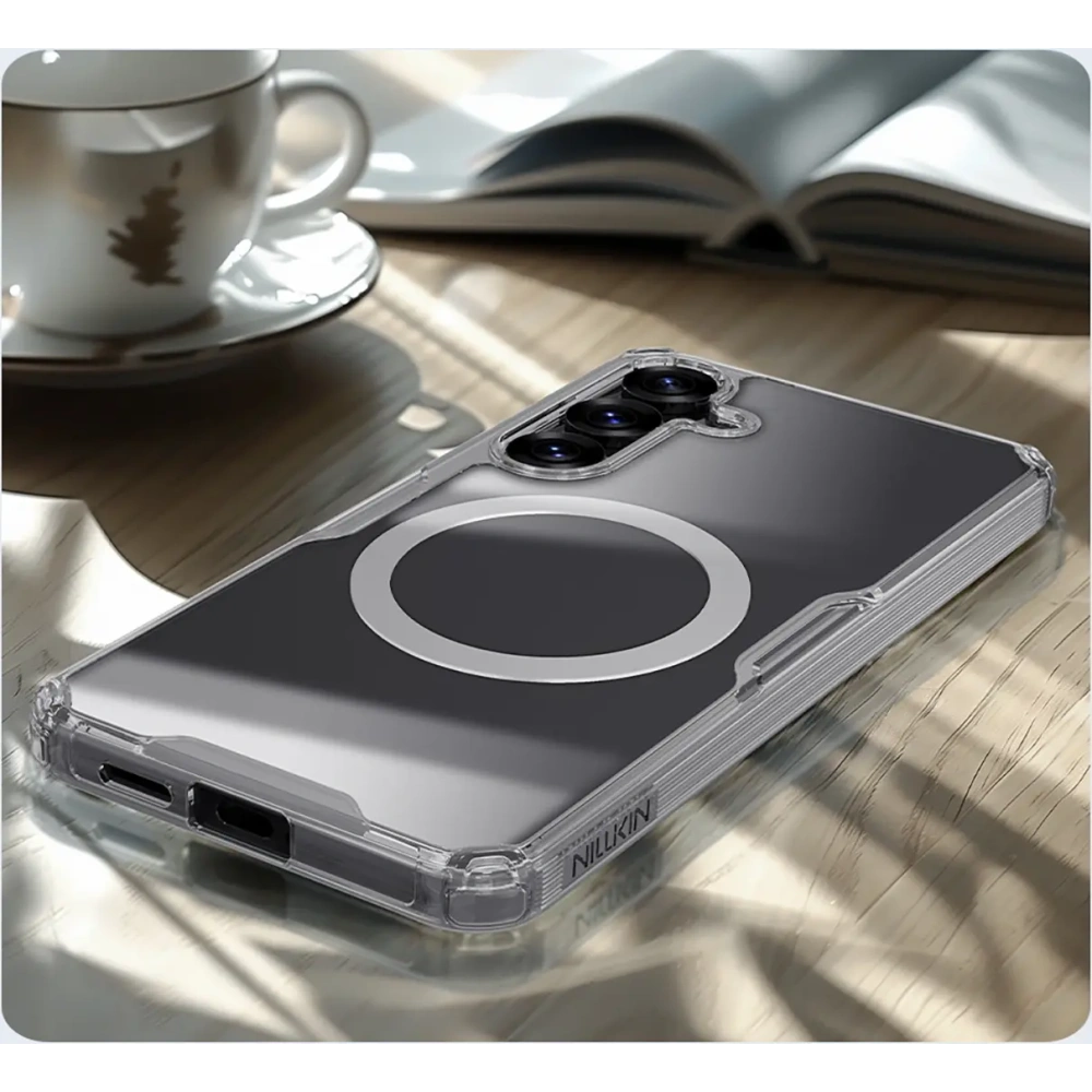 Etui Nillkin Nature TPU Pro Magnetic Case MagSafe Samsung Galaxy S25+ Plus białe