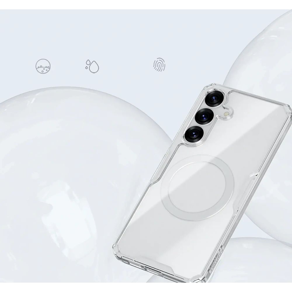 Etui Nillkin Nature TPU Pro Magnetic Case MagSafe Samsung Galaxy S25+ Plus białe