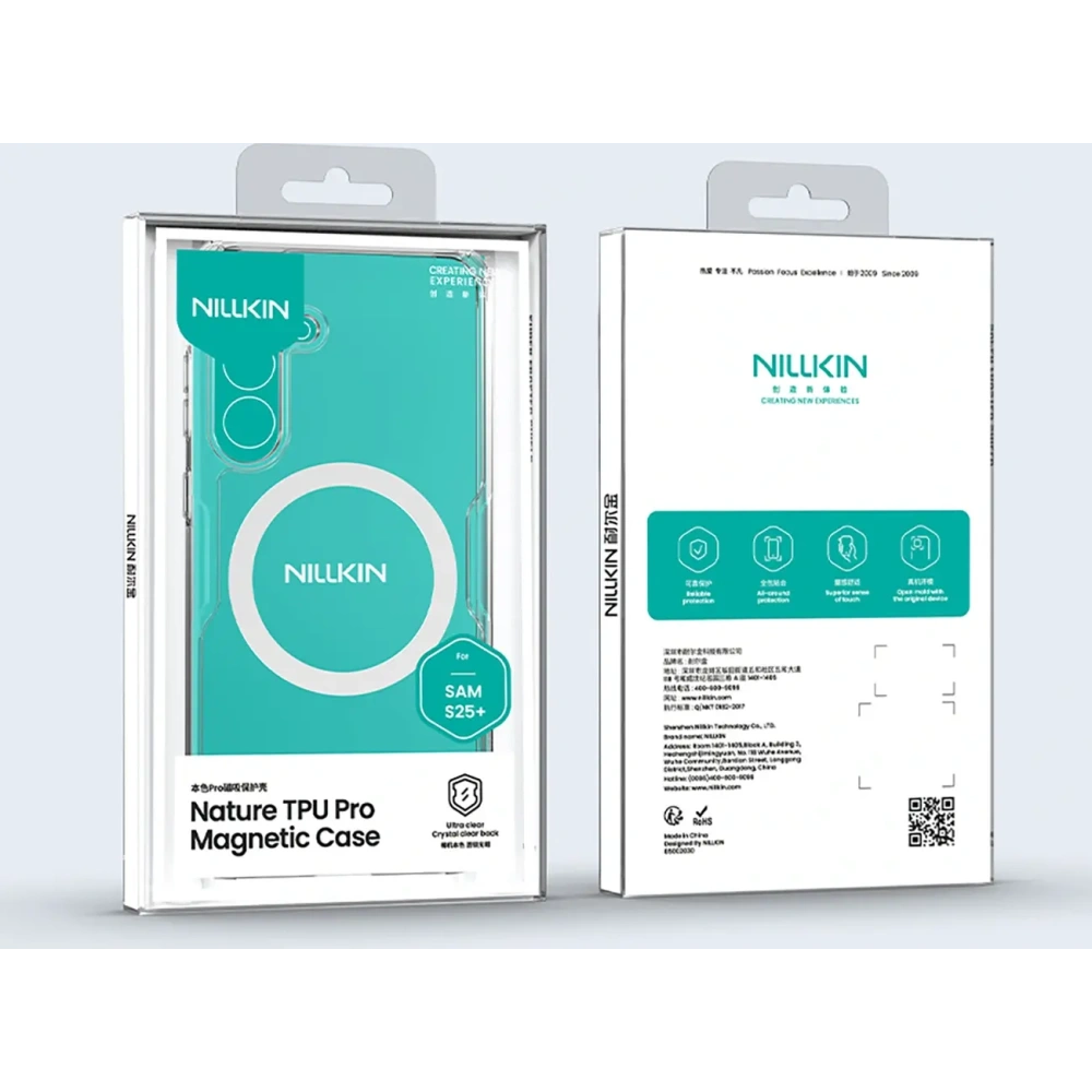 Etui Nillkin Nature TPU Pro Magnetic Case MagSafe Samsung Galaxy S25+ Plus białe