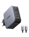 UGREEN Nexode C289 140W GaN USB-A, încărcător de rețea 2xUSB-C + cablu USB-C / USB-C 2m (negru)