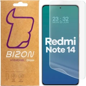 Kup Folia hydrożelowa na ekran Bizon Glass Hydrogel Front do Xiaomi Redmi Note 14 4G / 5G [2 PACK] - BIZ8206 - {ean13} - Sklep Home Screen