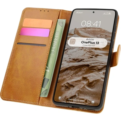 Kup Pouzdro s klopou Bizon Case Pocket pro OnePlus 13 hnědé - BIZ8208 - {ean13} - Sklep Home Screen