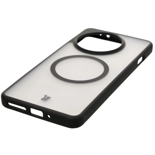 Kup Bizon Case MatteO Magnetic OnePlus 13R translucid cu cadru negru - BIZ8210 - {ean13} - Sklep Home Screen