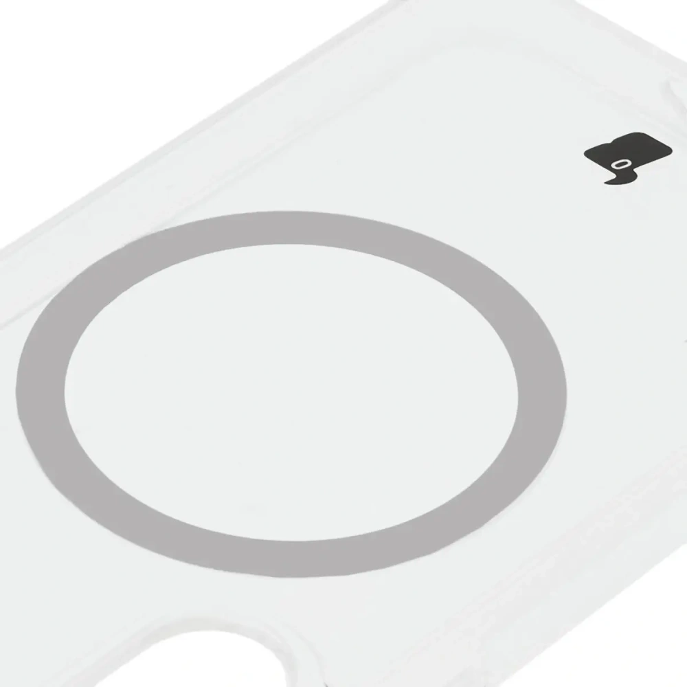 Etui z pierścieniem magnetycznym Bizon Case CrystalO do Samsung Galaxy S25 przezroczyste