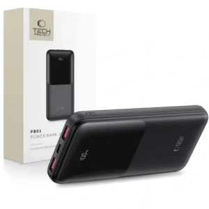 Buy Tech-Protect PB01 Powerbank 10000mAh 22.5W Black - THP3845 - {ean13} - Home Screen Store Europe