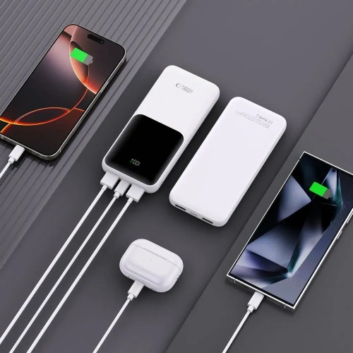 Buy Tech-Protect PB01 Powerbank 10000mAh 22.5W White - THP3846 - {ean13} - Home Screen Store Europe