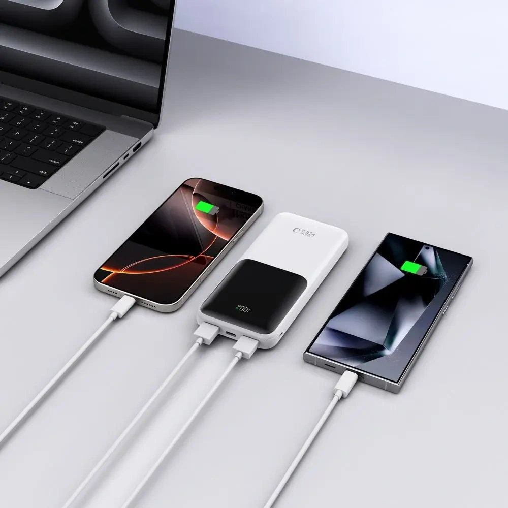 Powerbank Tech-Protect PB01 10000mAh 22.5W White