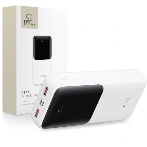 Kup Powerbank Tech-Protect PB02 20000mAh 22.5W Bílá - THP3848 - {ean13} - Sklep Home Screen