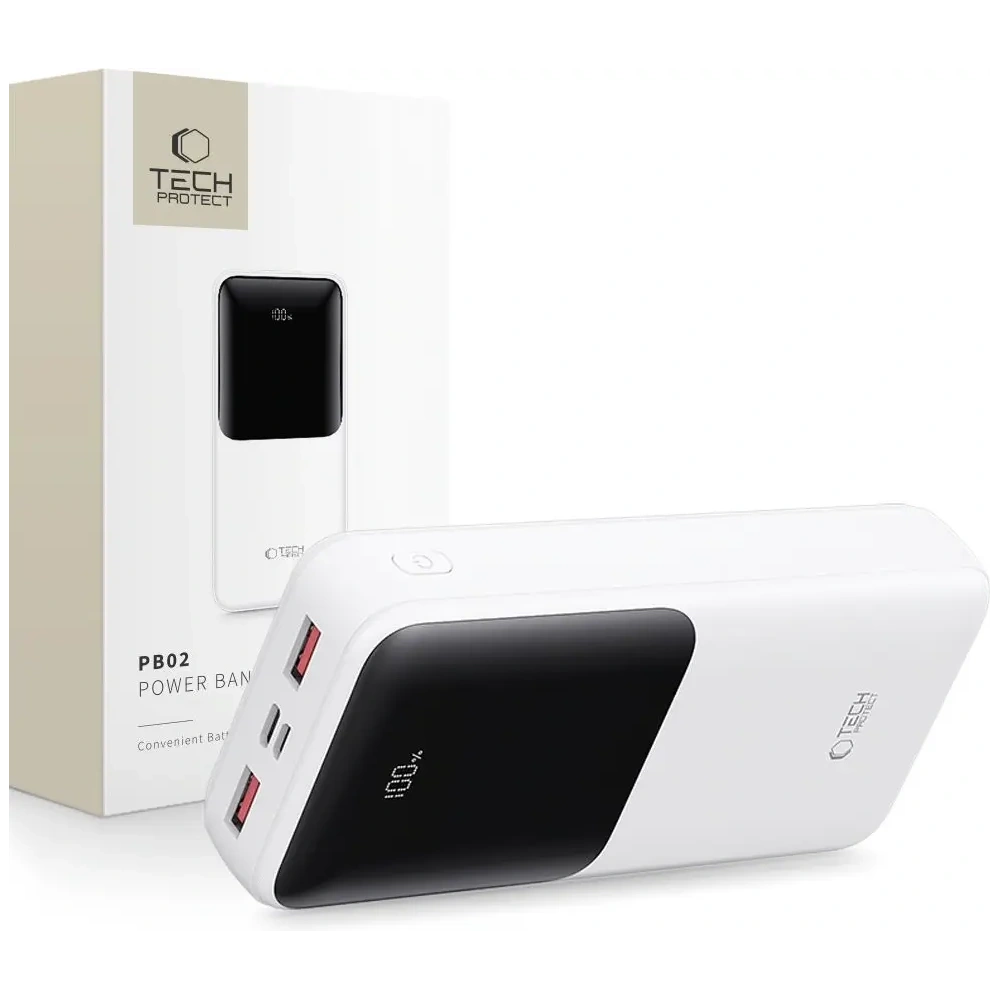 Powerbank Tech-Protect PB02 20000mAh 22.5W White
