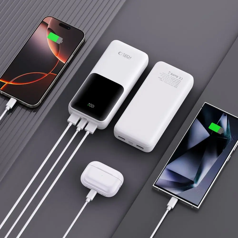 Powerbank Tech-Protect PB02 20000mAh 22.5W White