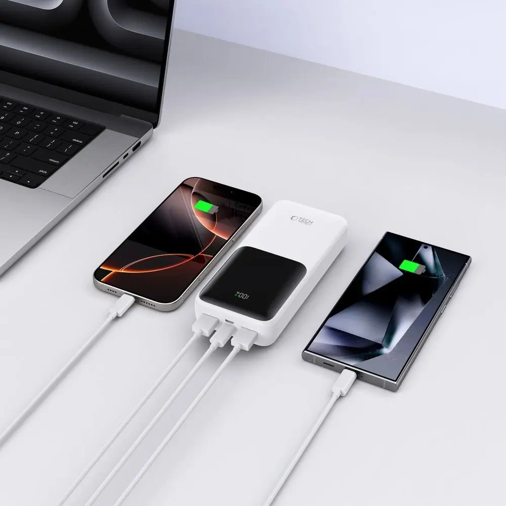 Powerbank Tech-Protect PB02 20000mAh 22.5W White