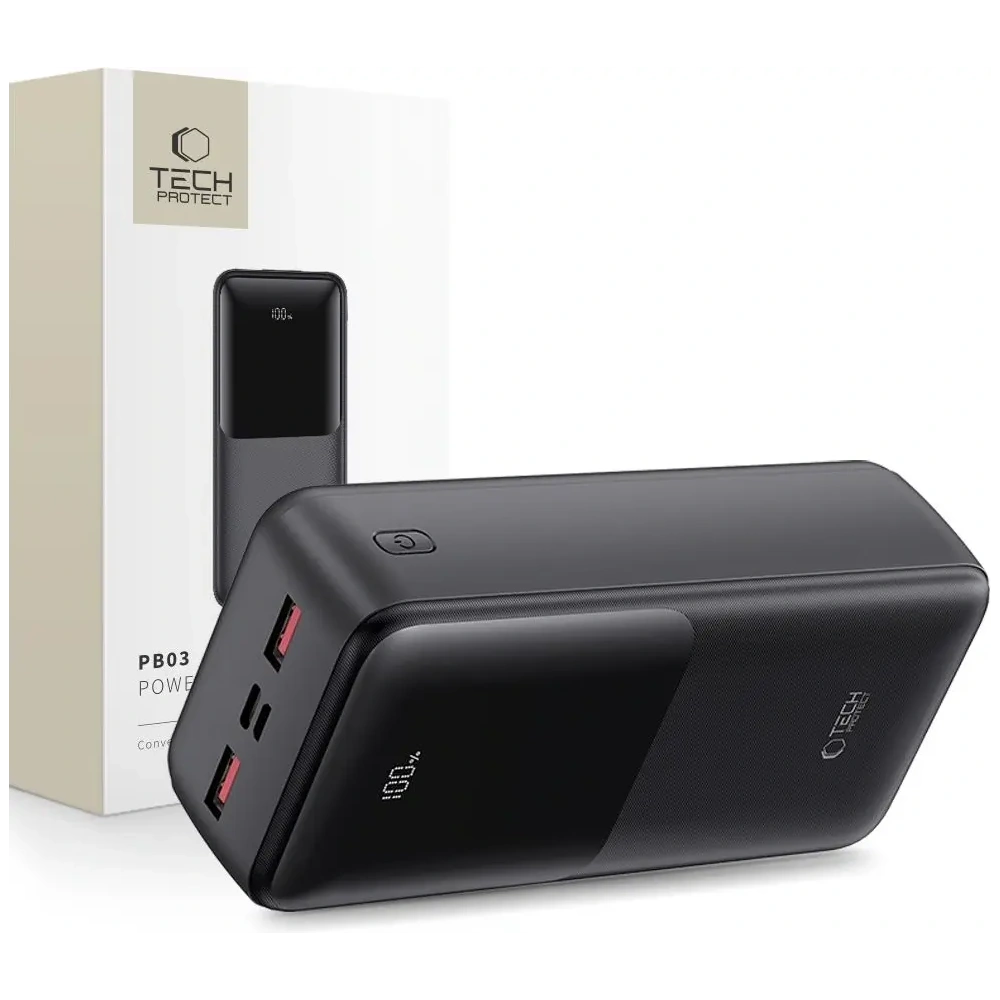Powerbank Tech-Protect PB03 30000mAh 22.5W Black