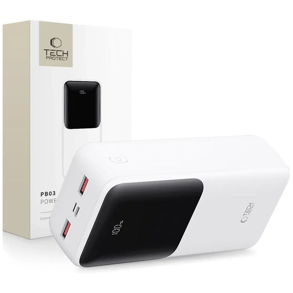 Powerbank Tech-Protect PB03 30000mAh 22.5W White
