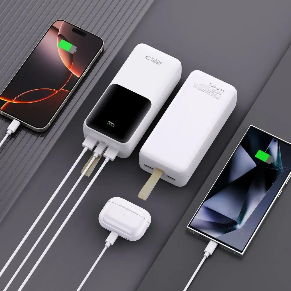 Powerbank Tech-Protect PB03 30000mAh 22.5W White