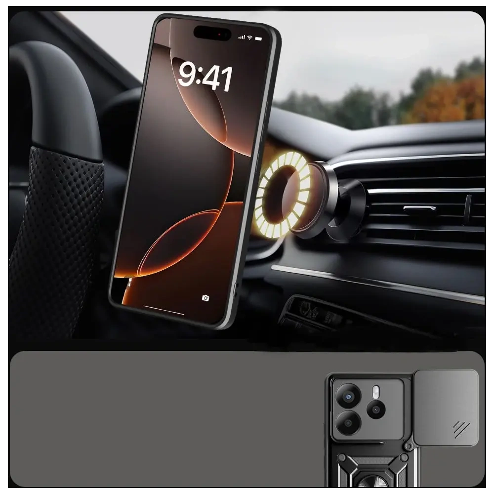 Etui Tech-Protect Camshield Pro Xiaomi Redmi Note 14 5G Matte Black