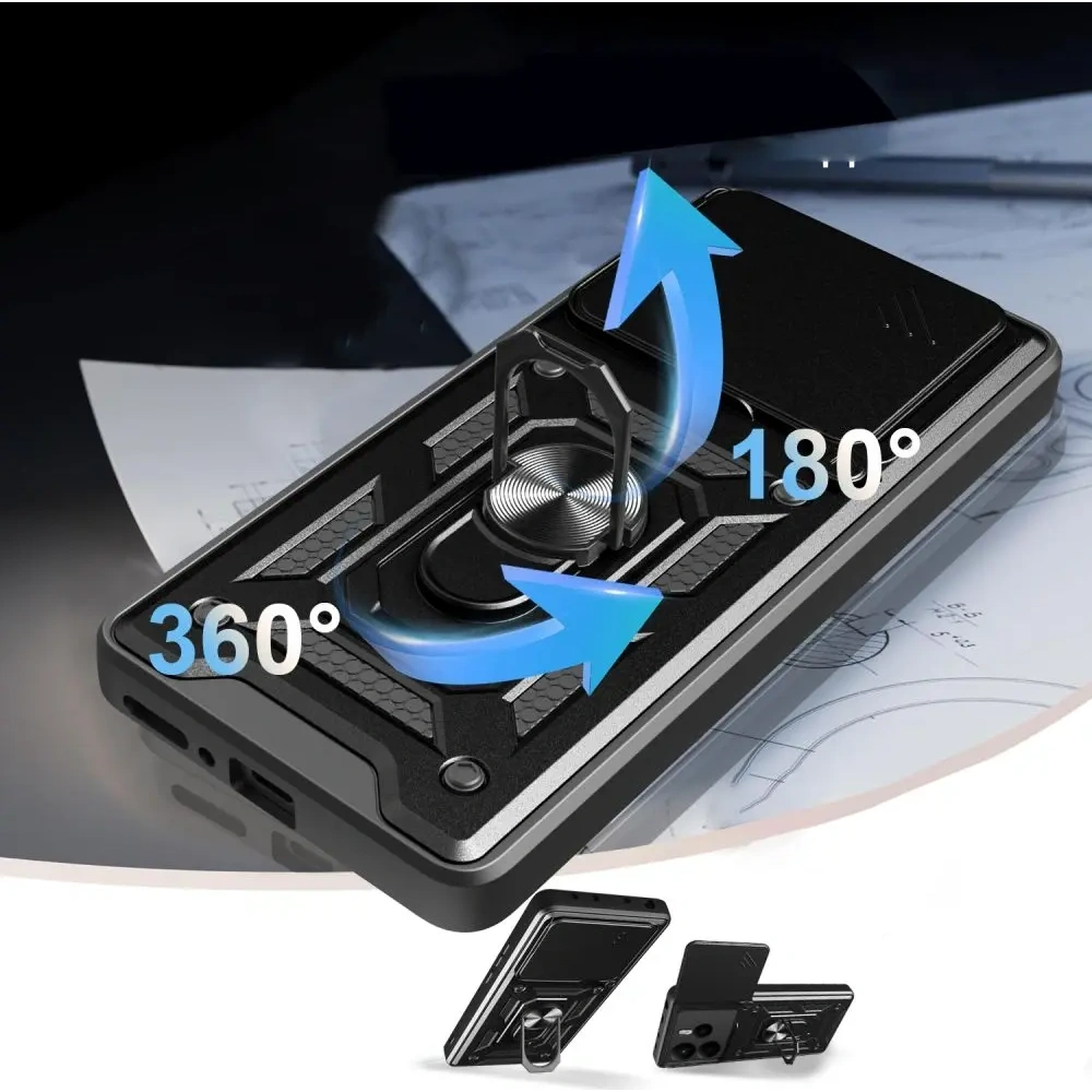 Etui Tech-Protect Camshield Pro Xiaomi Redmi Note 14 5G Matte Black