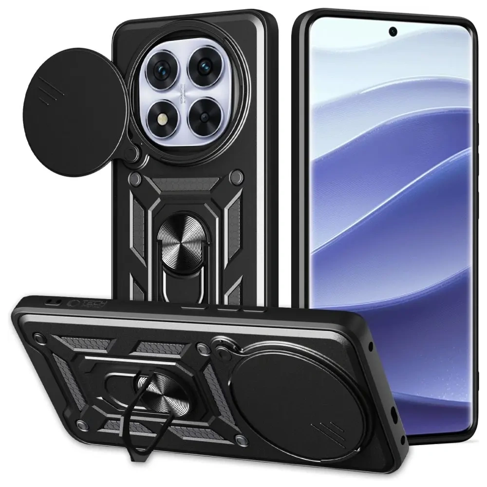 Etui Tech-Protect Camshield Pro Xiaomi Redmi Note 14 Pro+ Plus 5G Matte Black