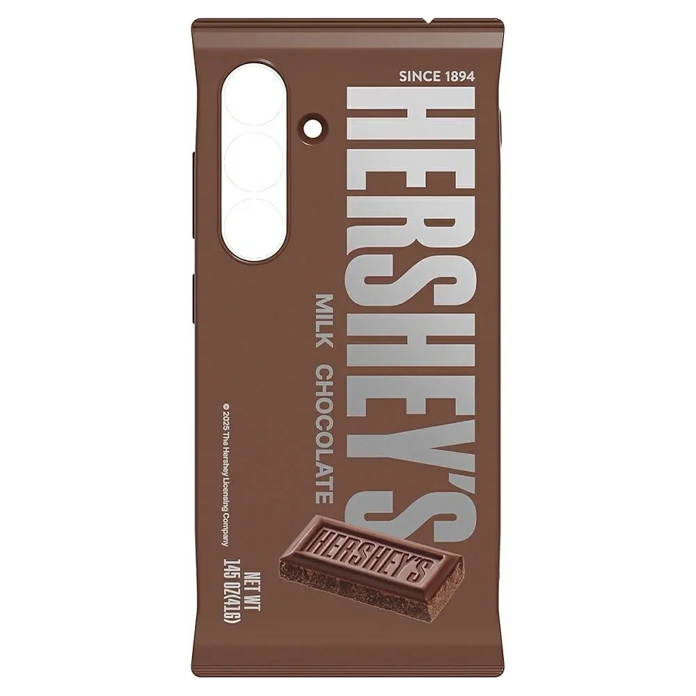 Etui Samsung Hershey`s Milk Chocolate Snack do Galaxy S25 brązowy