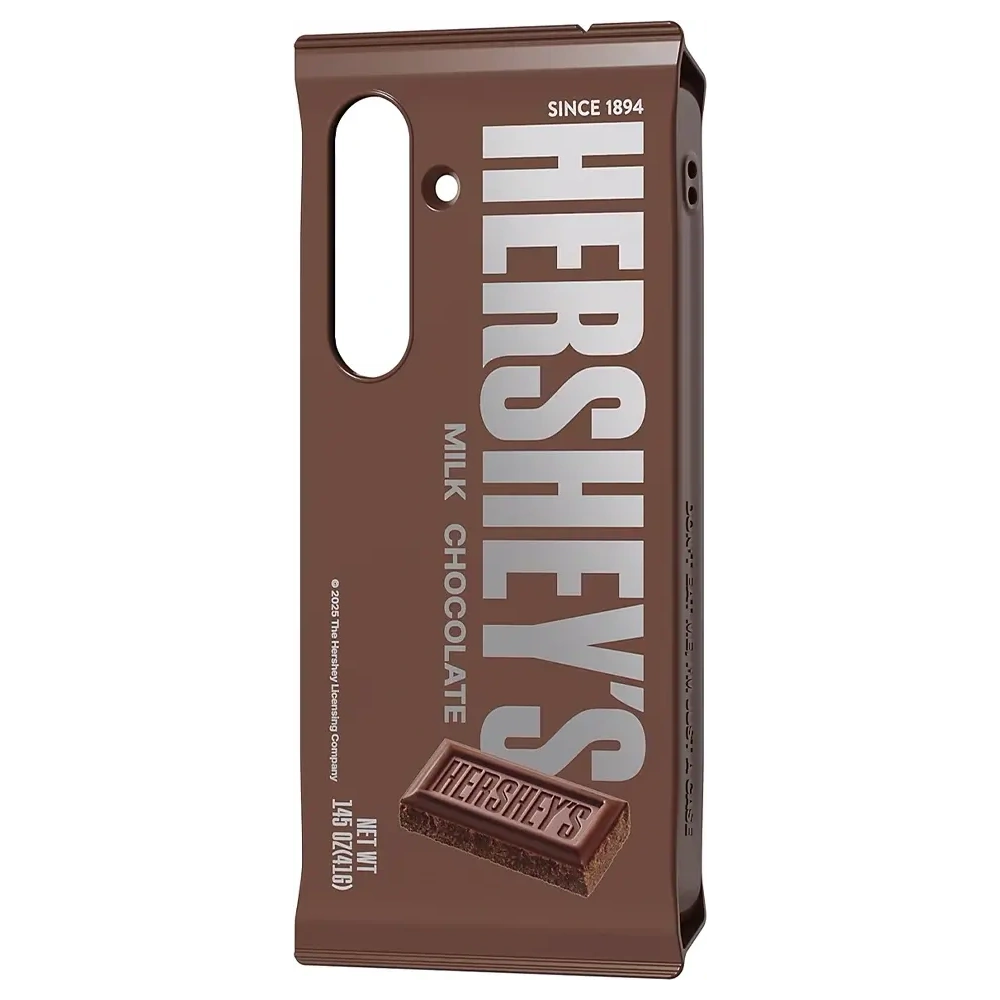 Etui Samsung Hershey`s Milk Chocolate Snack do Galaxy S25 brązowy